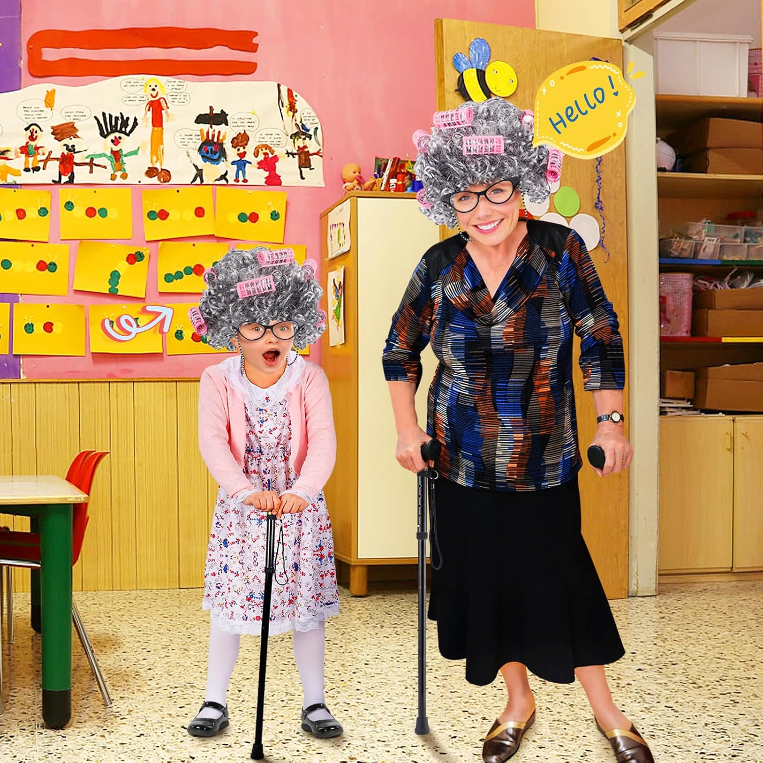 Cosweet Old Lady Costume for Girls