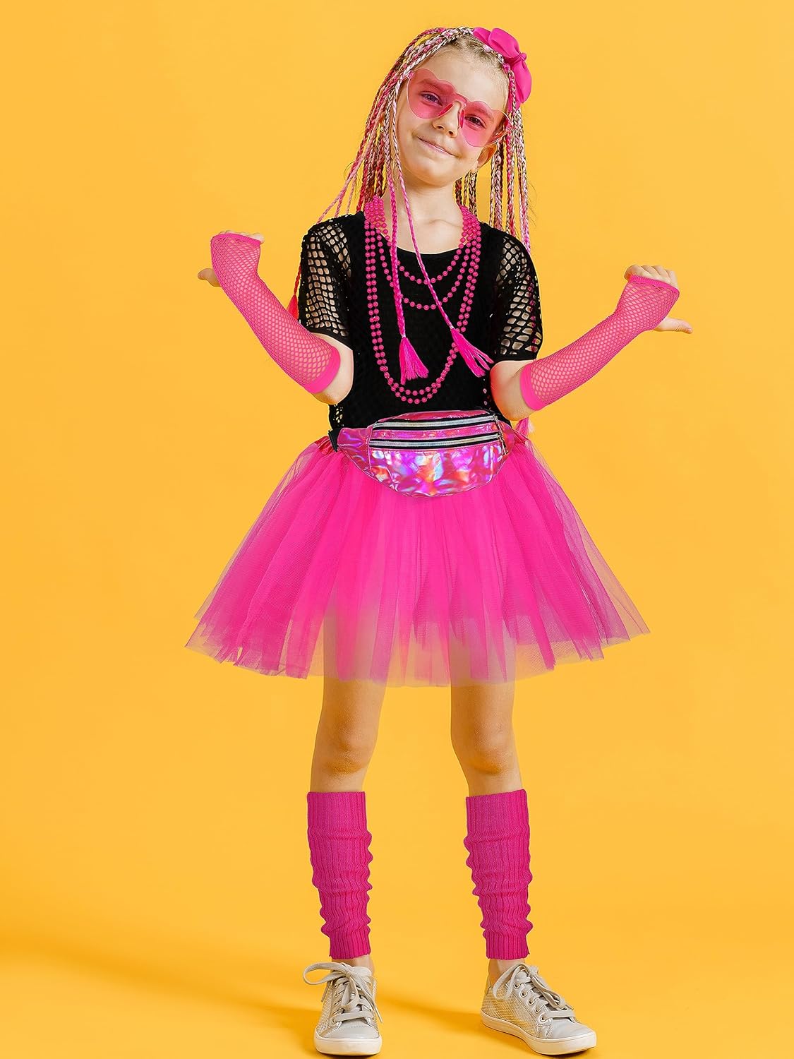 80s Party Outfit Accessory Set Halloween costume for Girls