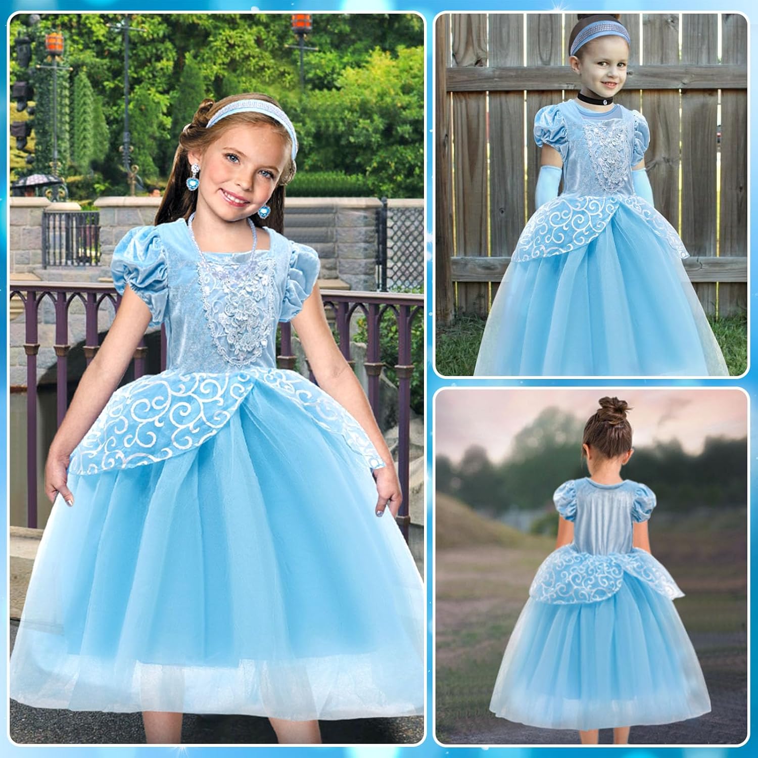 Perfect Princess Dresses for Girls - 11-Piece Set