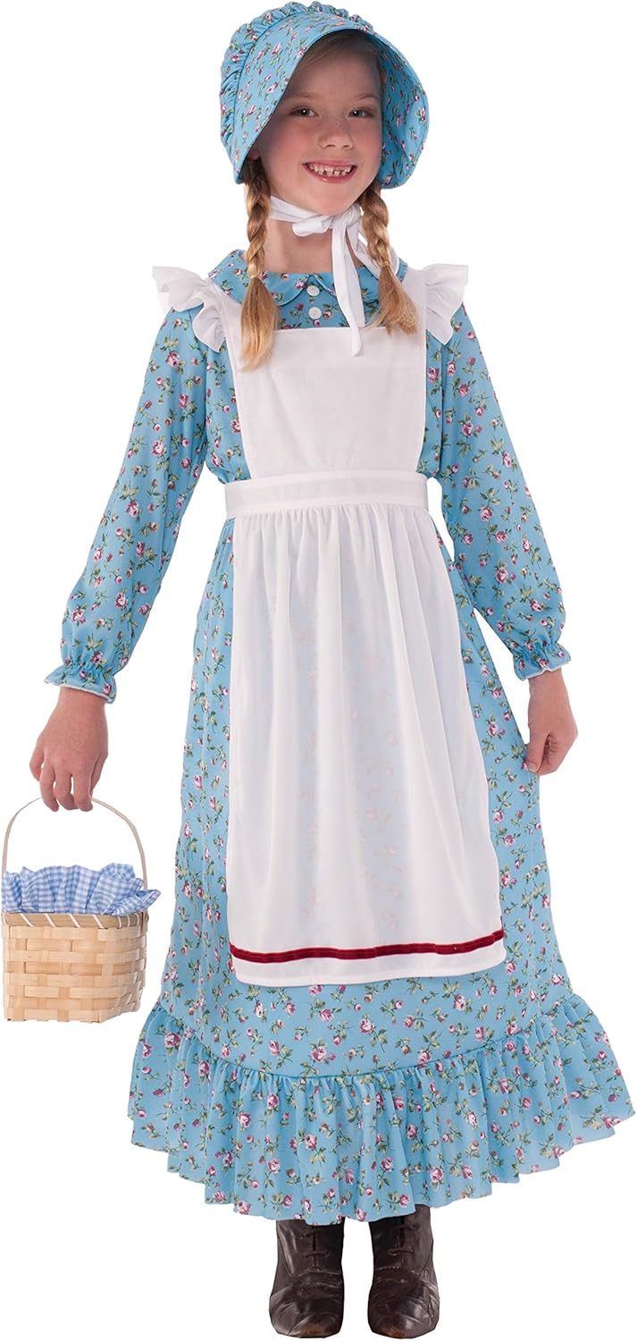 Rubies Childs Forum Pioneer Costume Dress Blue Medium