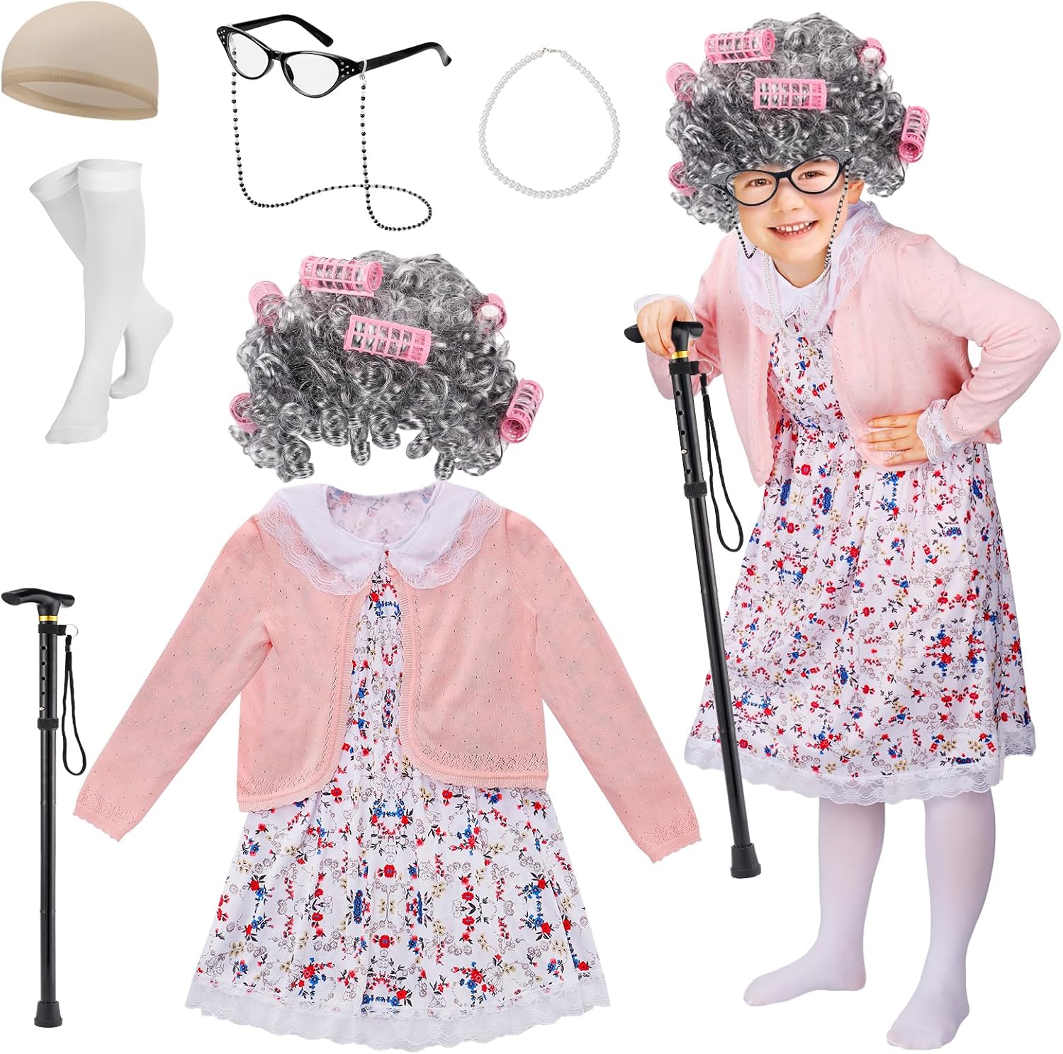 Cosweet Old Lady Costume for Girls