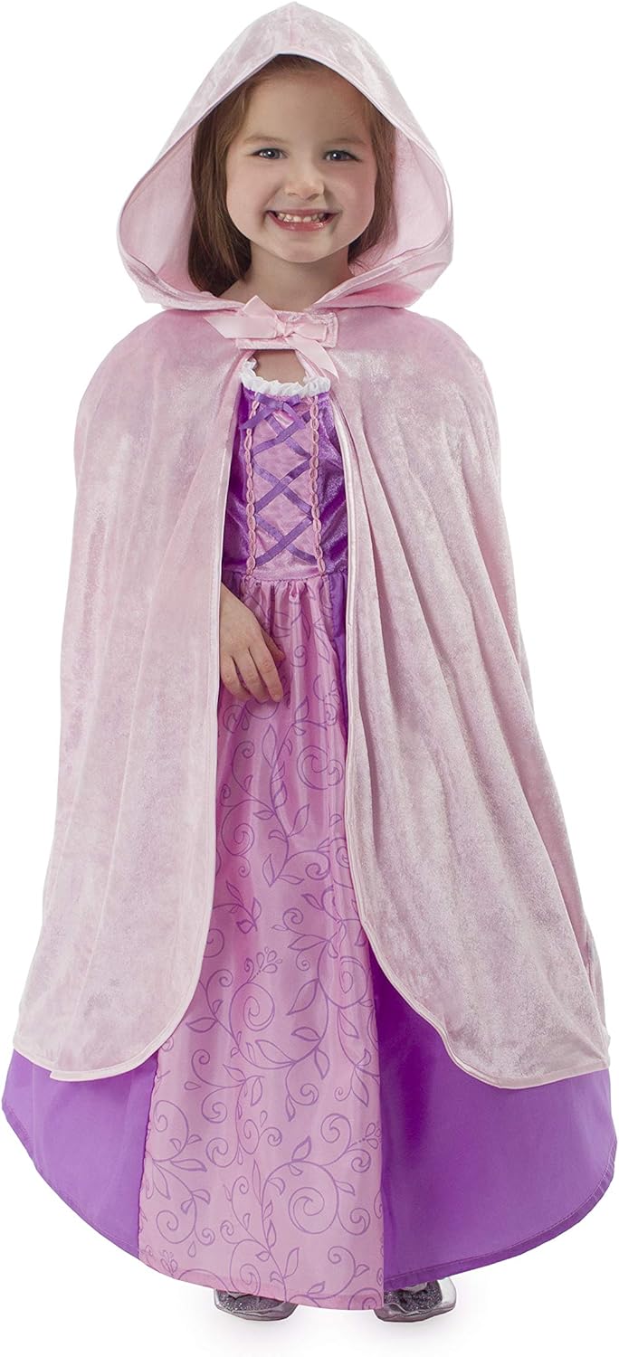 Little Adventures Traditional Pink Cloak for Girls - SM 1-5 Yrs