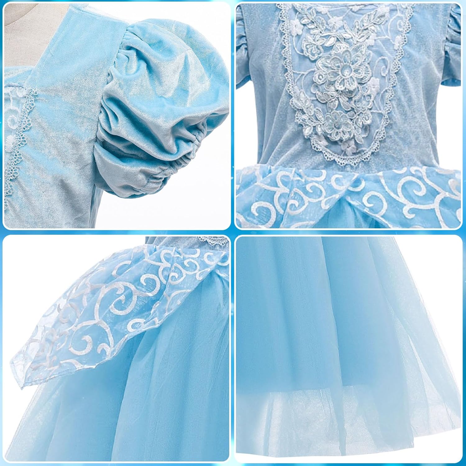 Perfect Princess Dresses for Girls - 11-Piece Set
