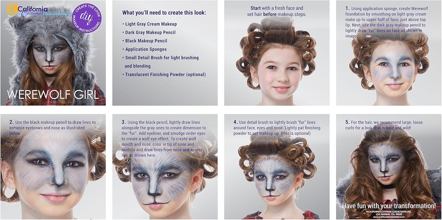 California Costumes werewolf costume girl - costume package