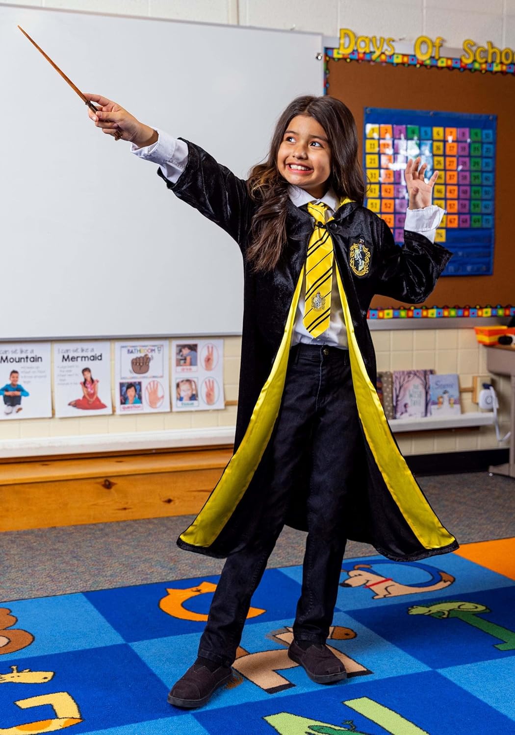 Deluxe Hufflepuff Robe for Kids Halloween costume XL