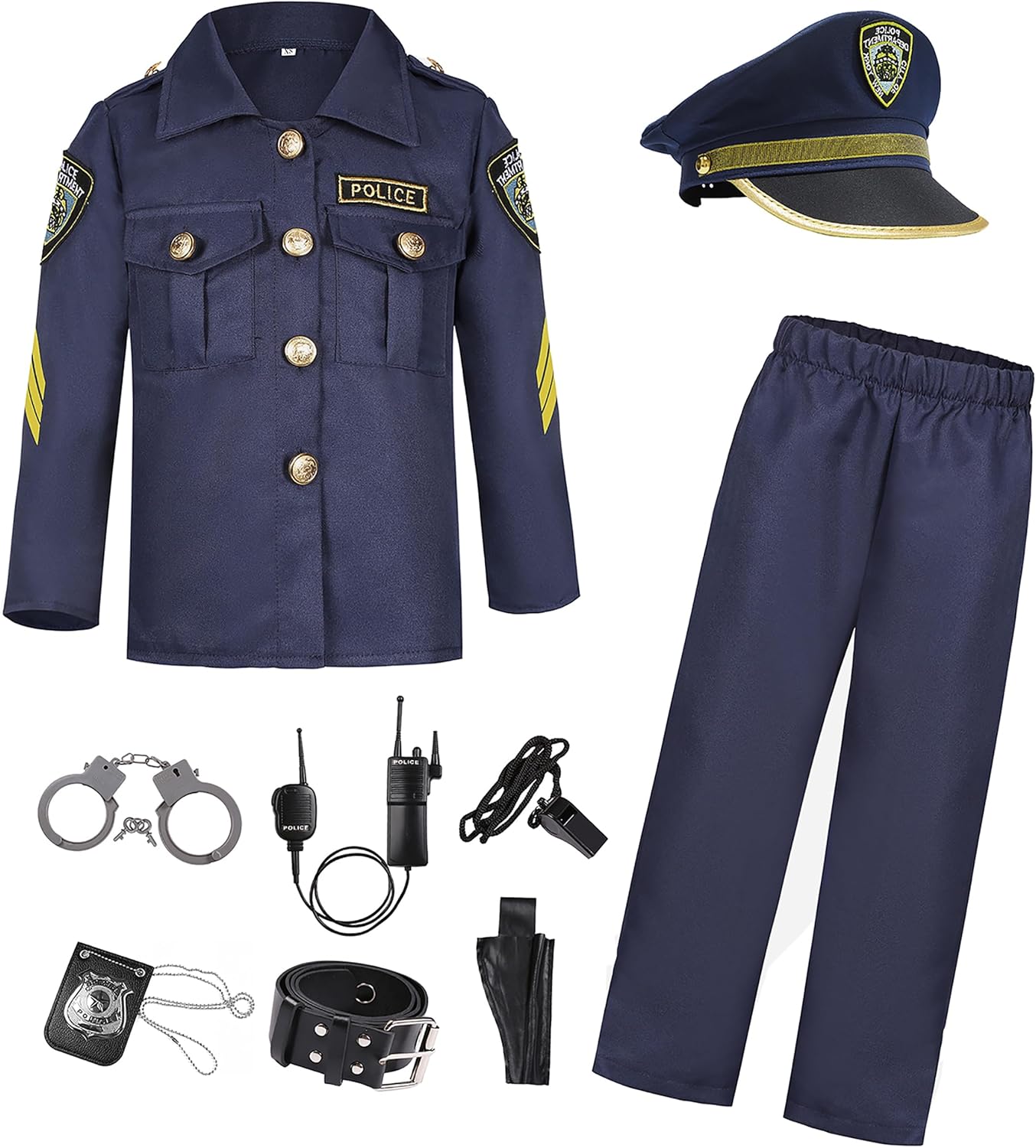 Kids Police Officer Costume Set for Halloween