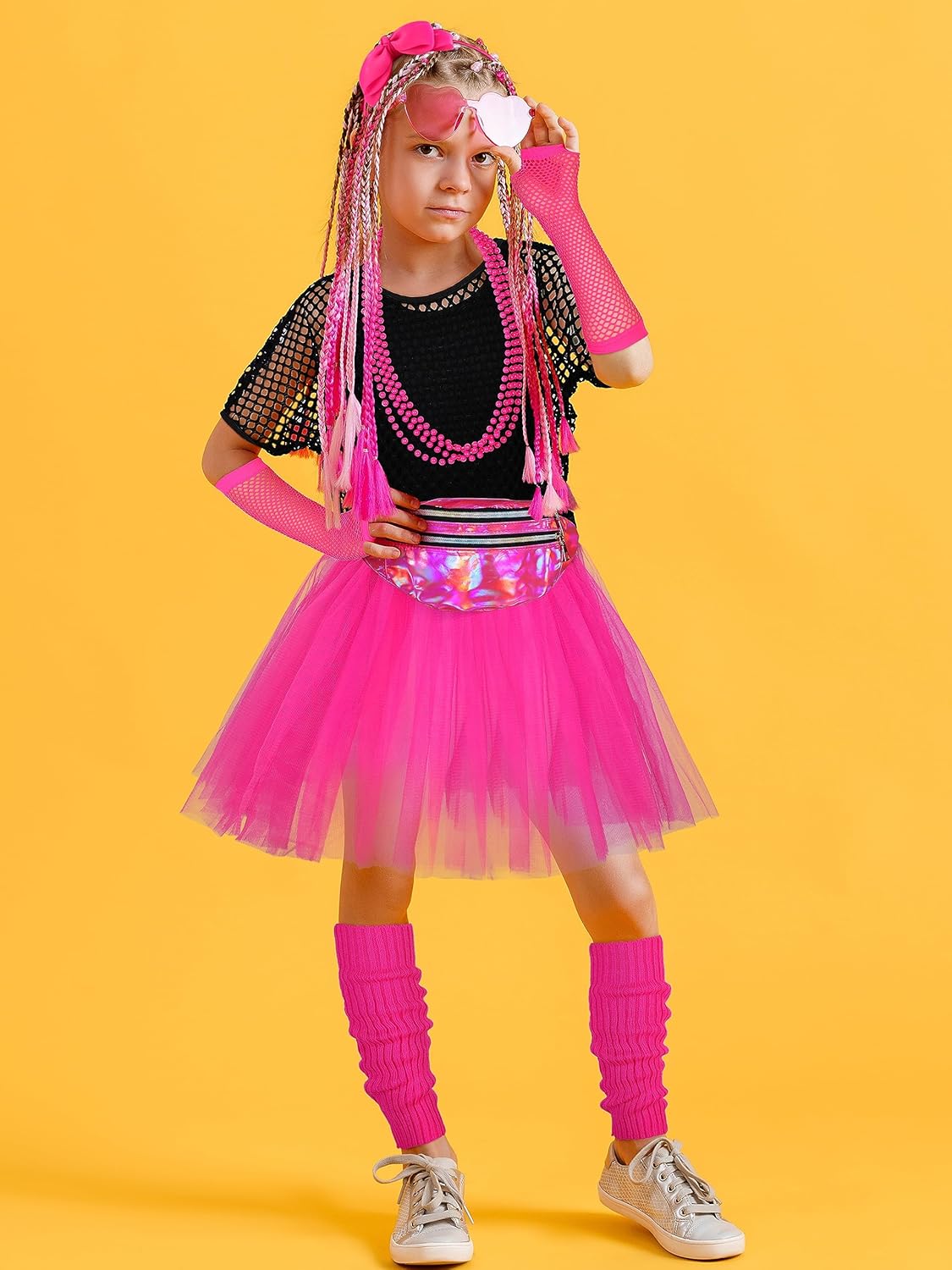 80s Party Outfit Accessory Set Halloween costume for Girls