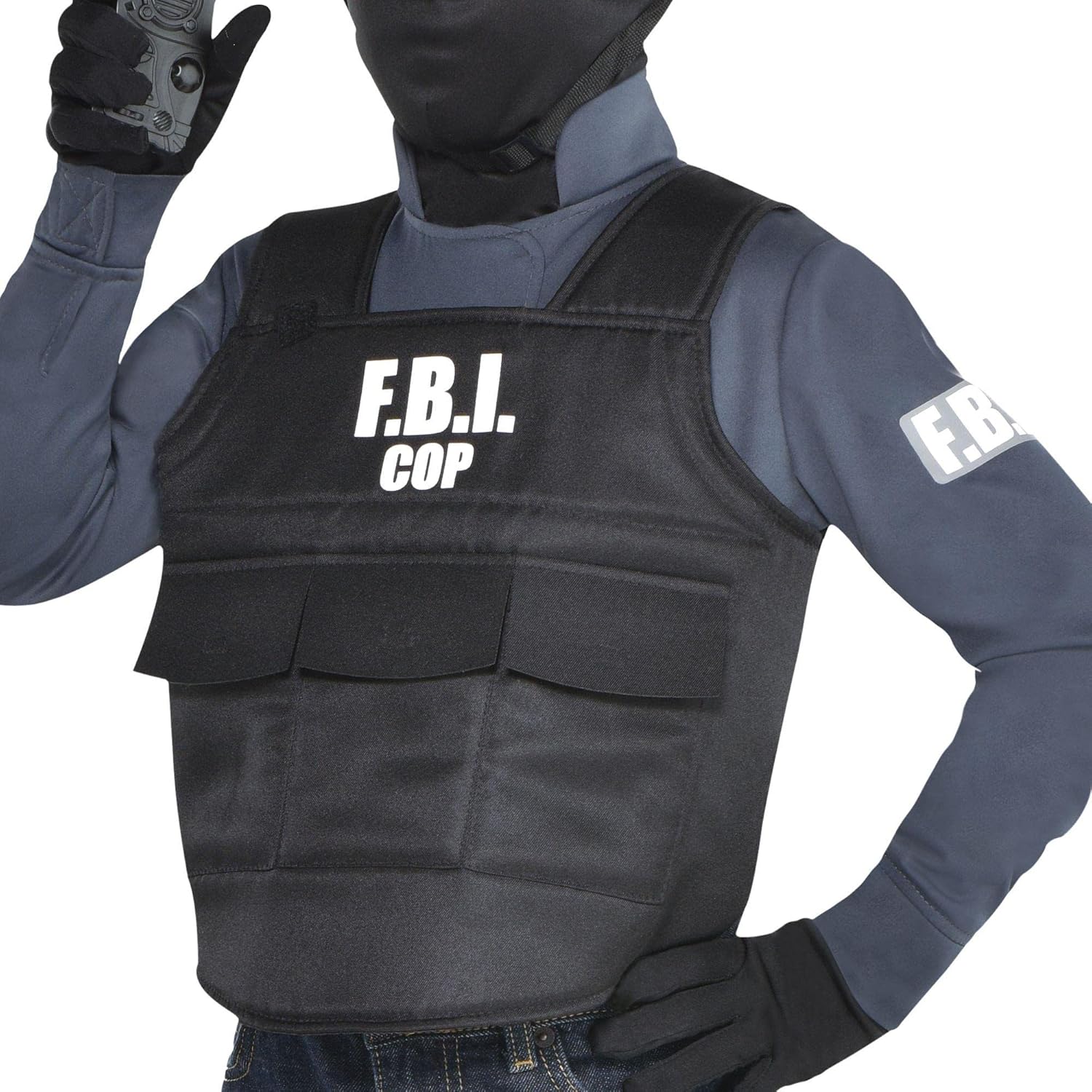 Amscan Kids FBI Cop Costume Kit - Small Black