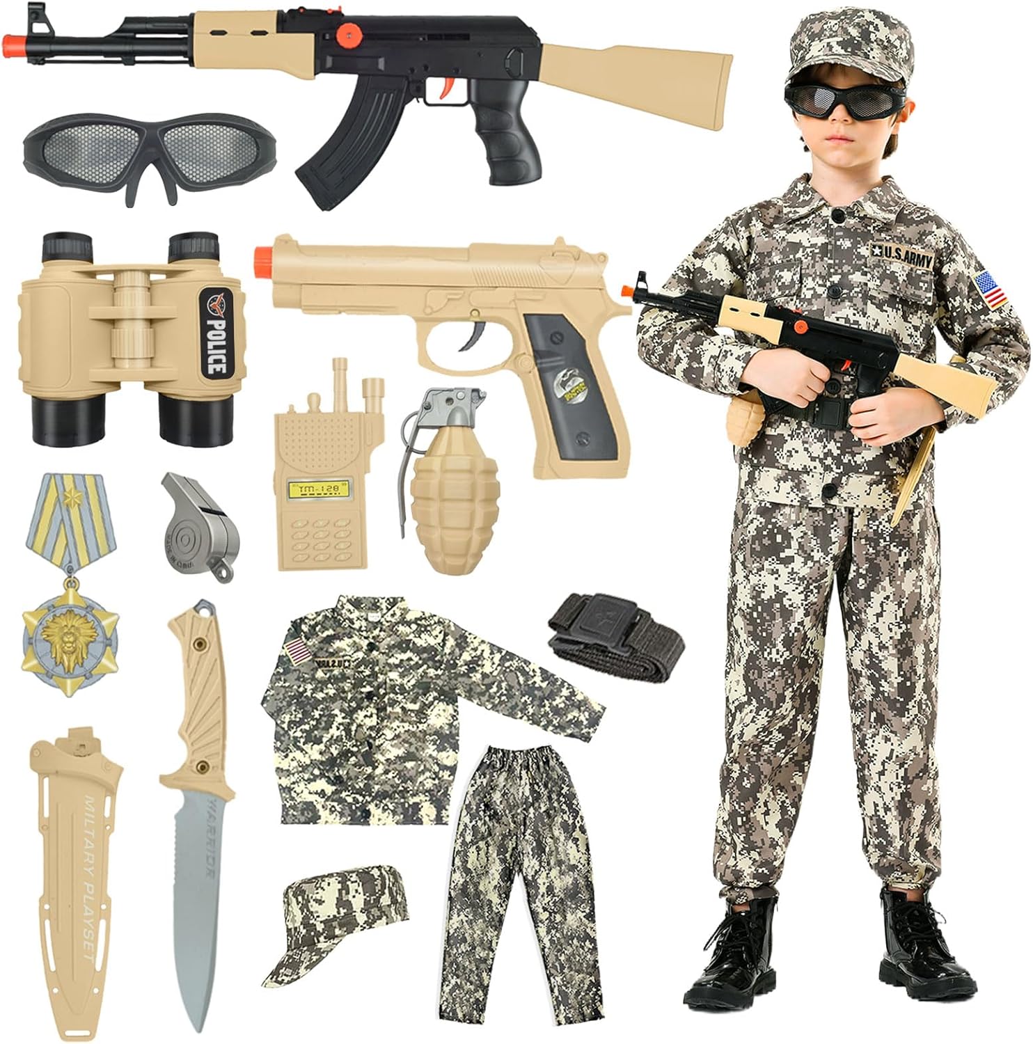 Halloween Army Soldier Costume for Kids