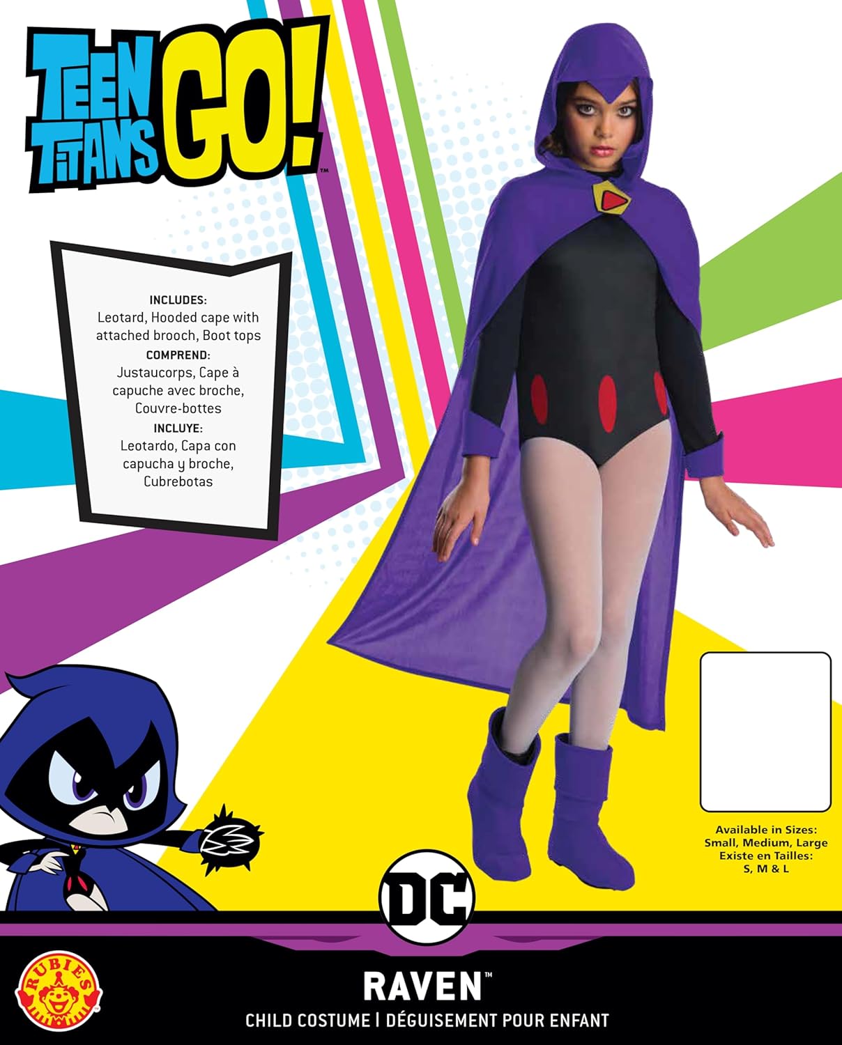 Teen Titans Go Movie Deluxe Raven Costume for Girls