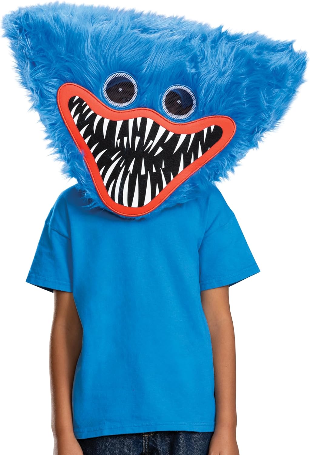 Huggy Wuggy Plush Mask Costume for Boys 8