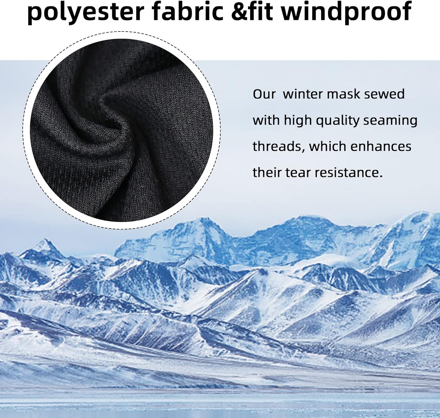Black Youth Ski Mask Kids Warmers for Football and Hunting