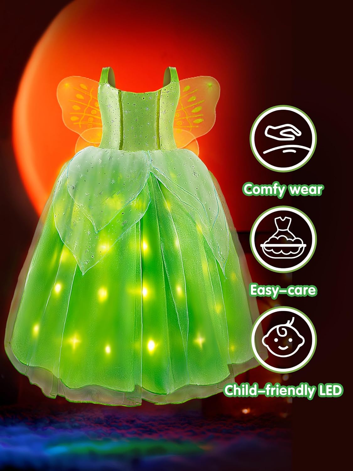 Magic Princess-Wing costume for Girls