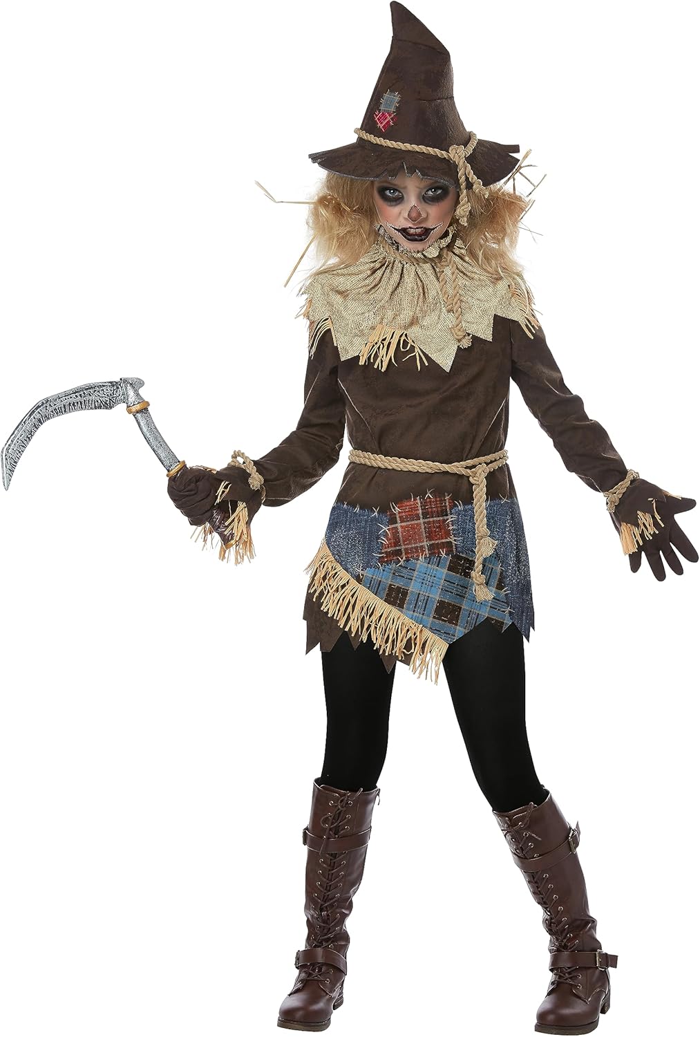 Creepy Cuddly Scarecrow Dress for Girls