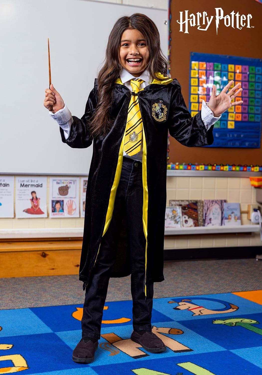 Deluxe Hufflepuff Robe for Kids Halloween costume XL
