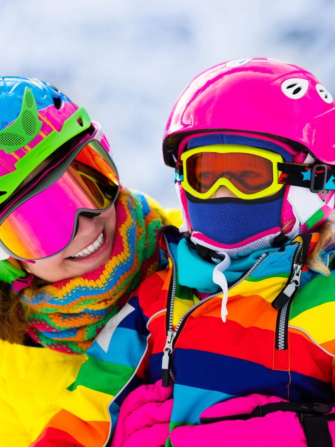 2-PieceWinter Ski Mask Balaclava Set for Kids with Dual Protection
