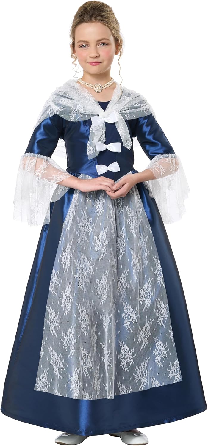 Adorable Colonial Kids Dress Shawl