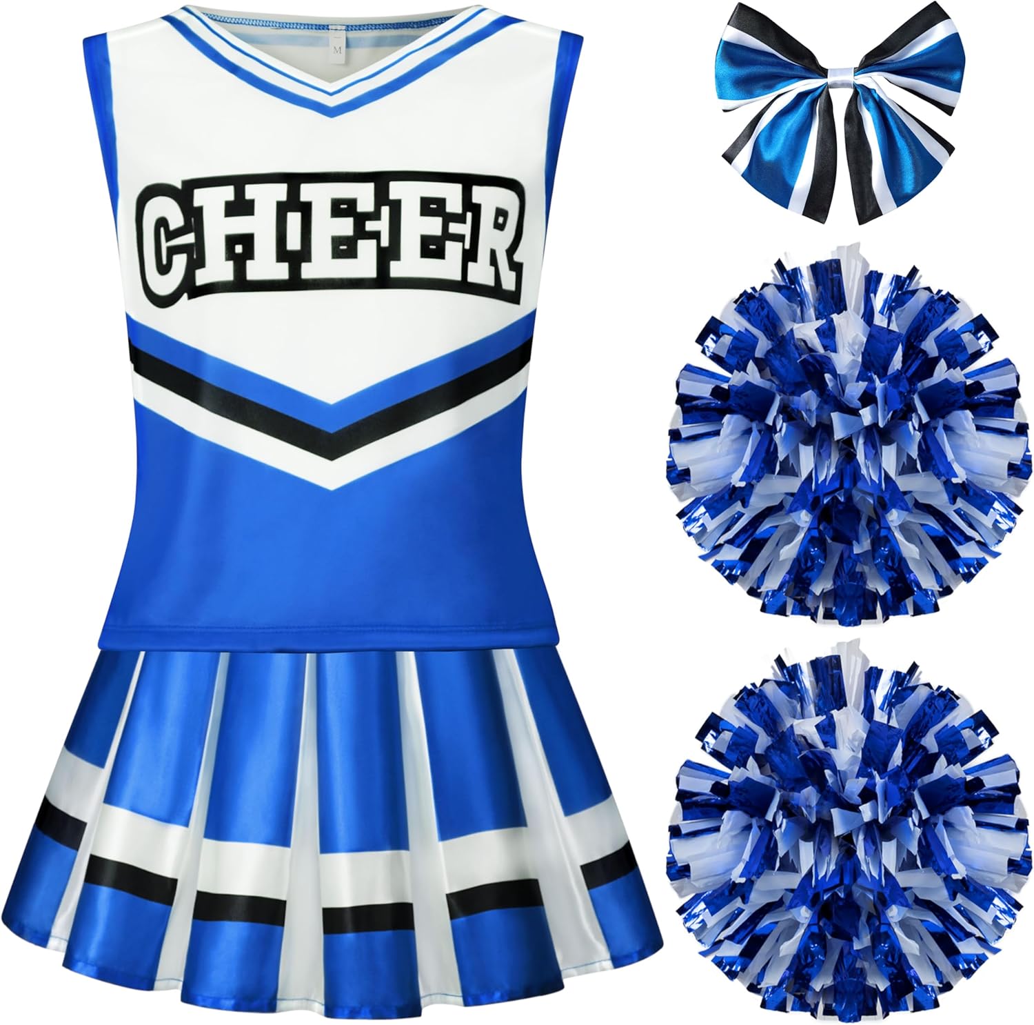 Cheerleader Costume Set for Girls Halloween - Hauntedly Perfect