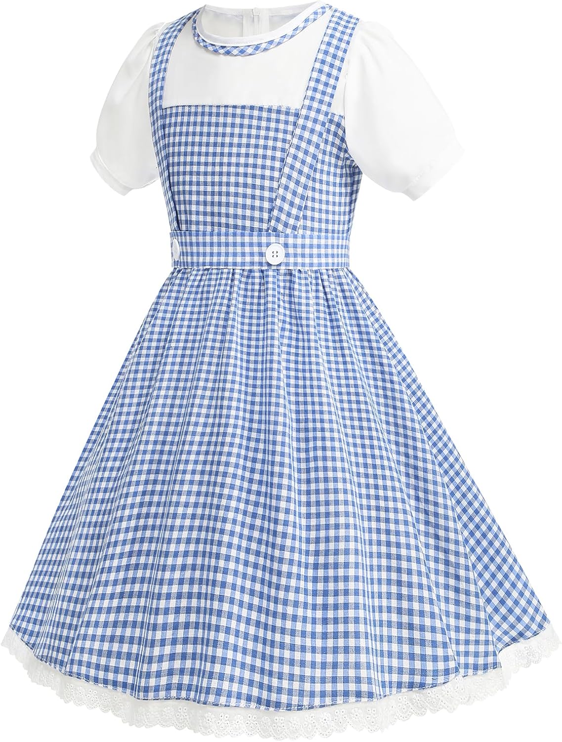 Girls Halloween Plaid Dress Up Costume