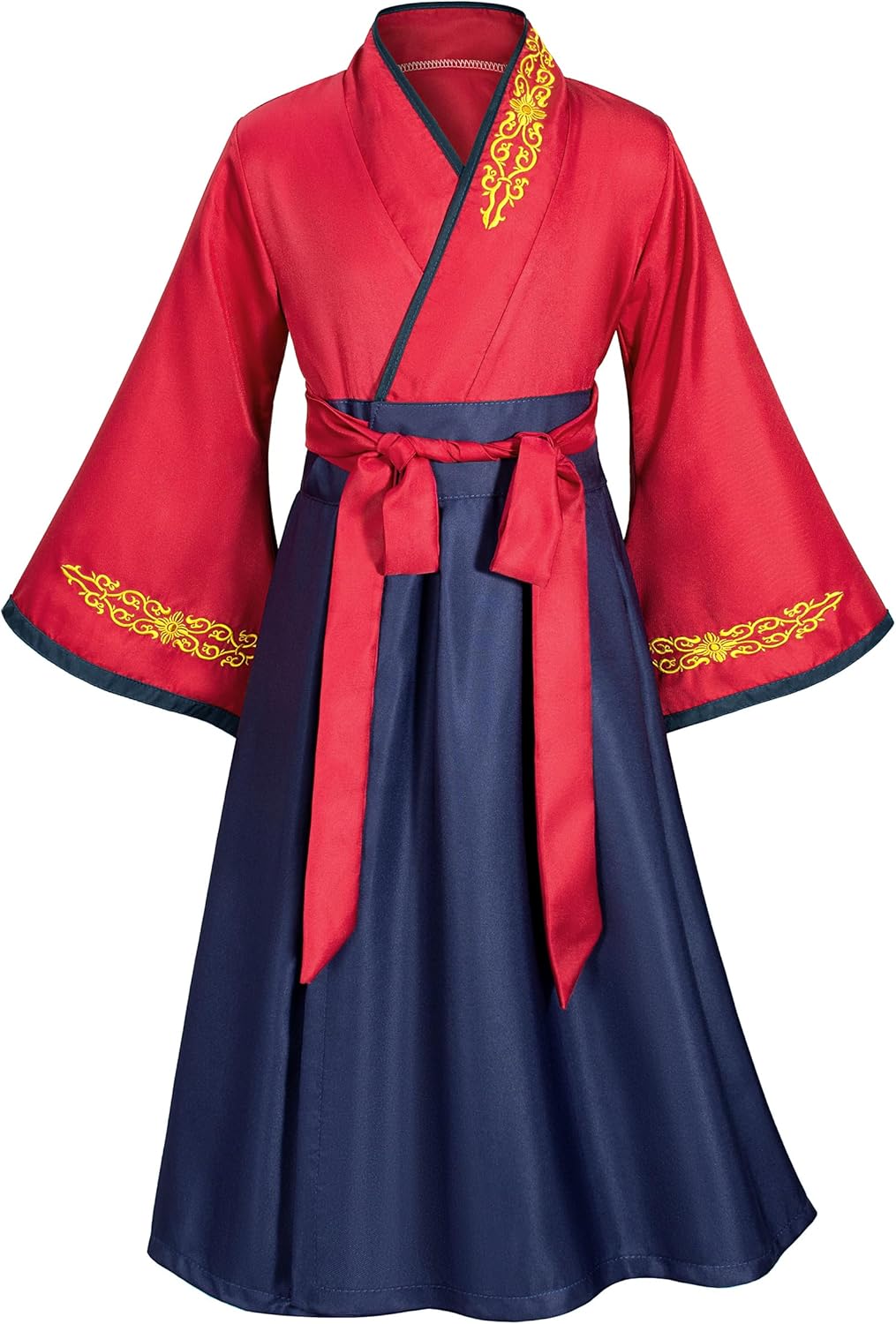Elibelle - Asian Kids Kimono Robe Dress Traditional Japanese Costumes for Girls