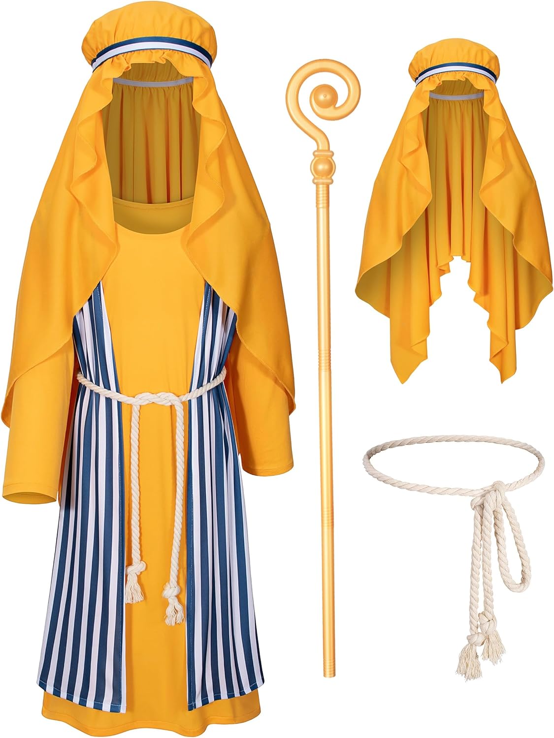 Tokyo Reengers Kids Shepherd Nativity Costume Joseph Boys Halloween and Cosplay Costume Set