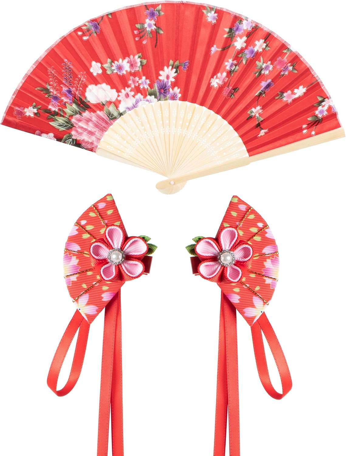 Elibelle - Asian Kids Kimono Robe Dress Traditional Japanese Costumes for Girls