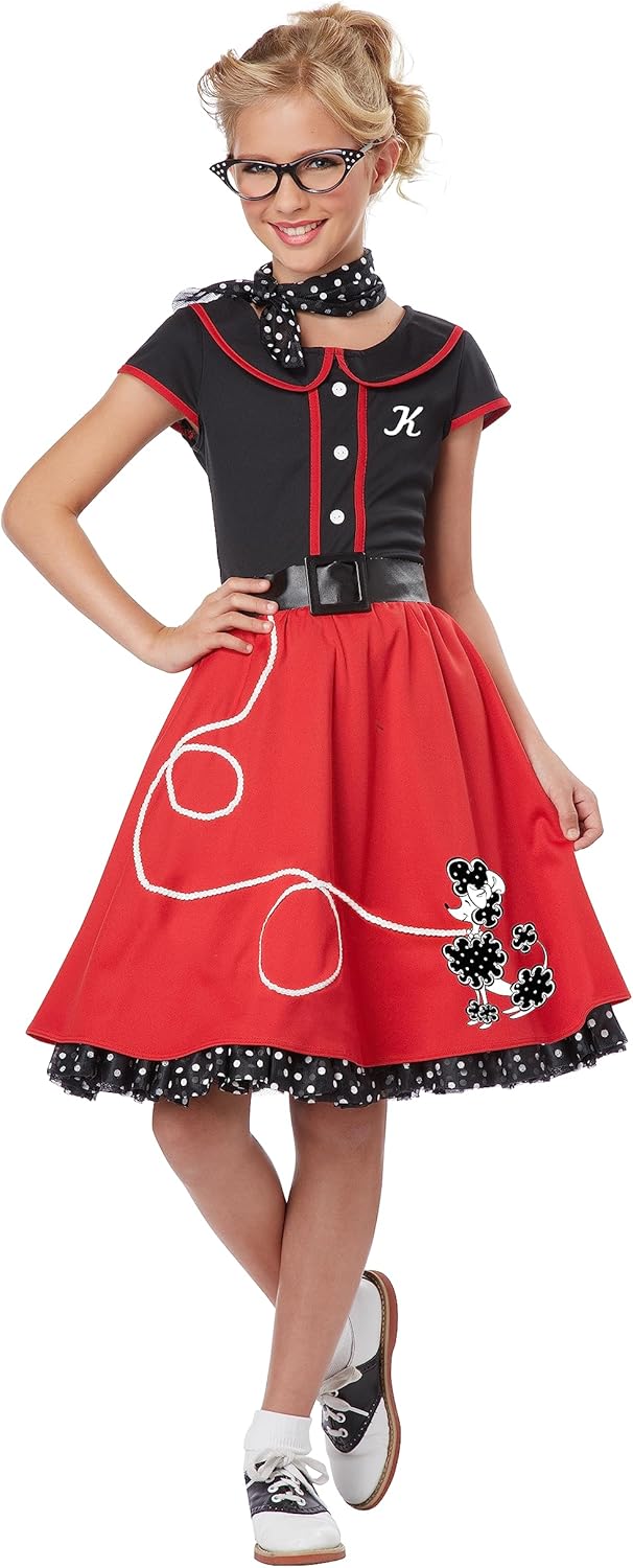 50s Sweetheart Costume for Girls by California Costumes