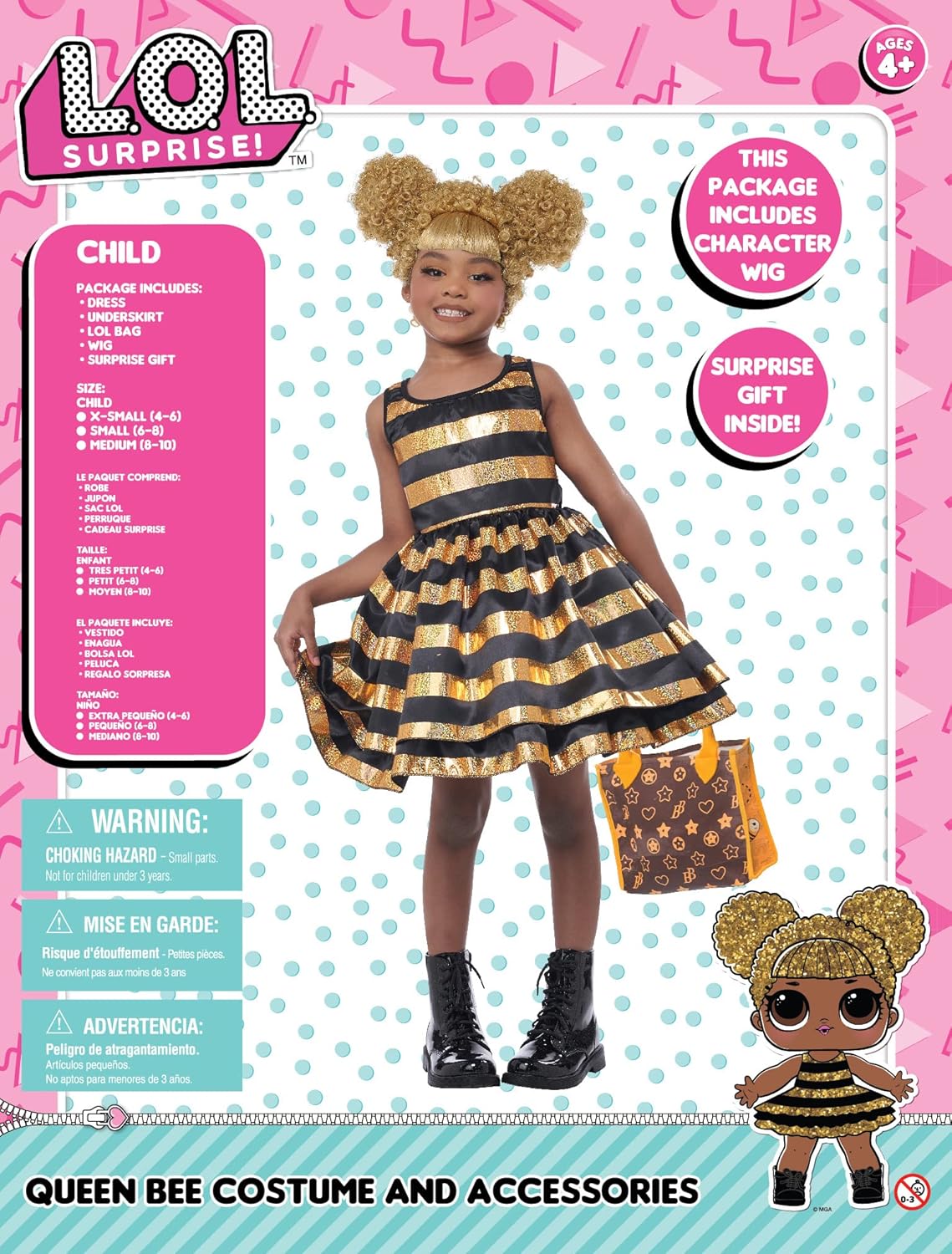 California Costumes LOL Surprise Queen Bee Costume for Girls