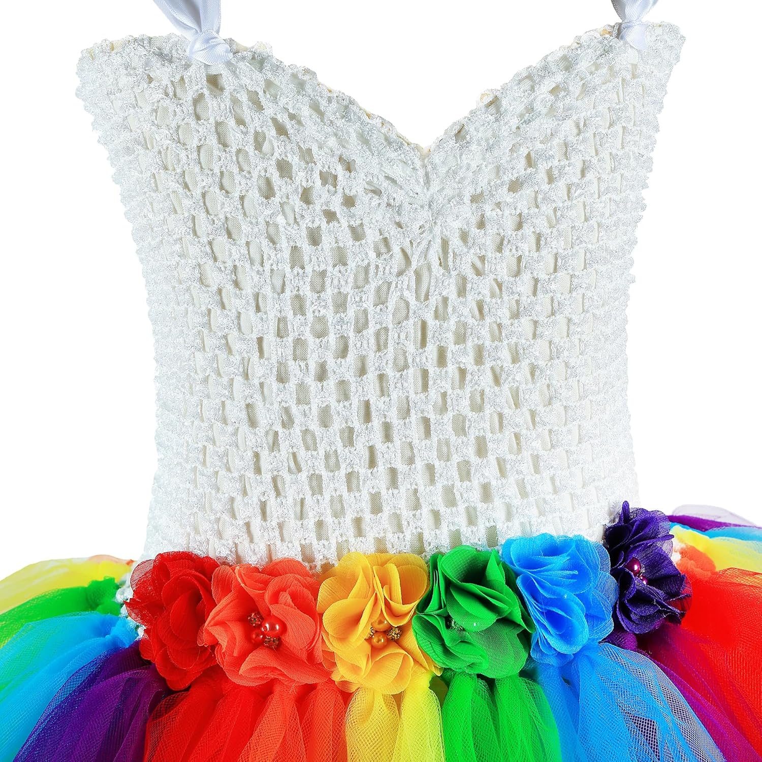 Elegant Handmade Girls Party Evening Dress with Train