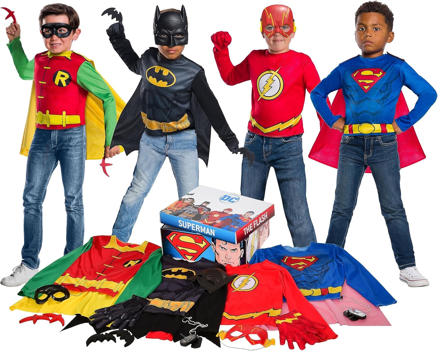 Rubies Childs DC Comics Dress Up Trunk Costume Set 21-Piece