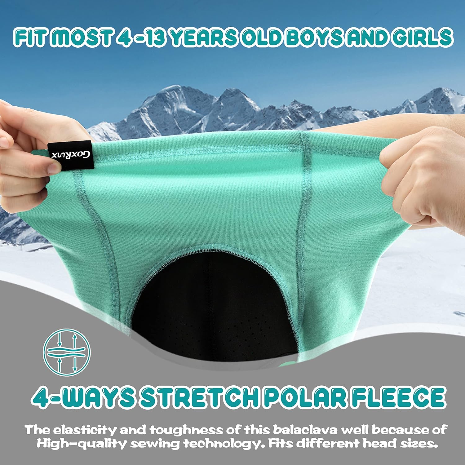 Perfect for Winter Kids Balaclava Ski Mask with Breather Design
