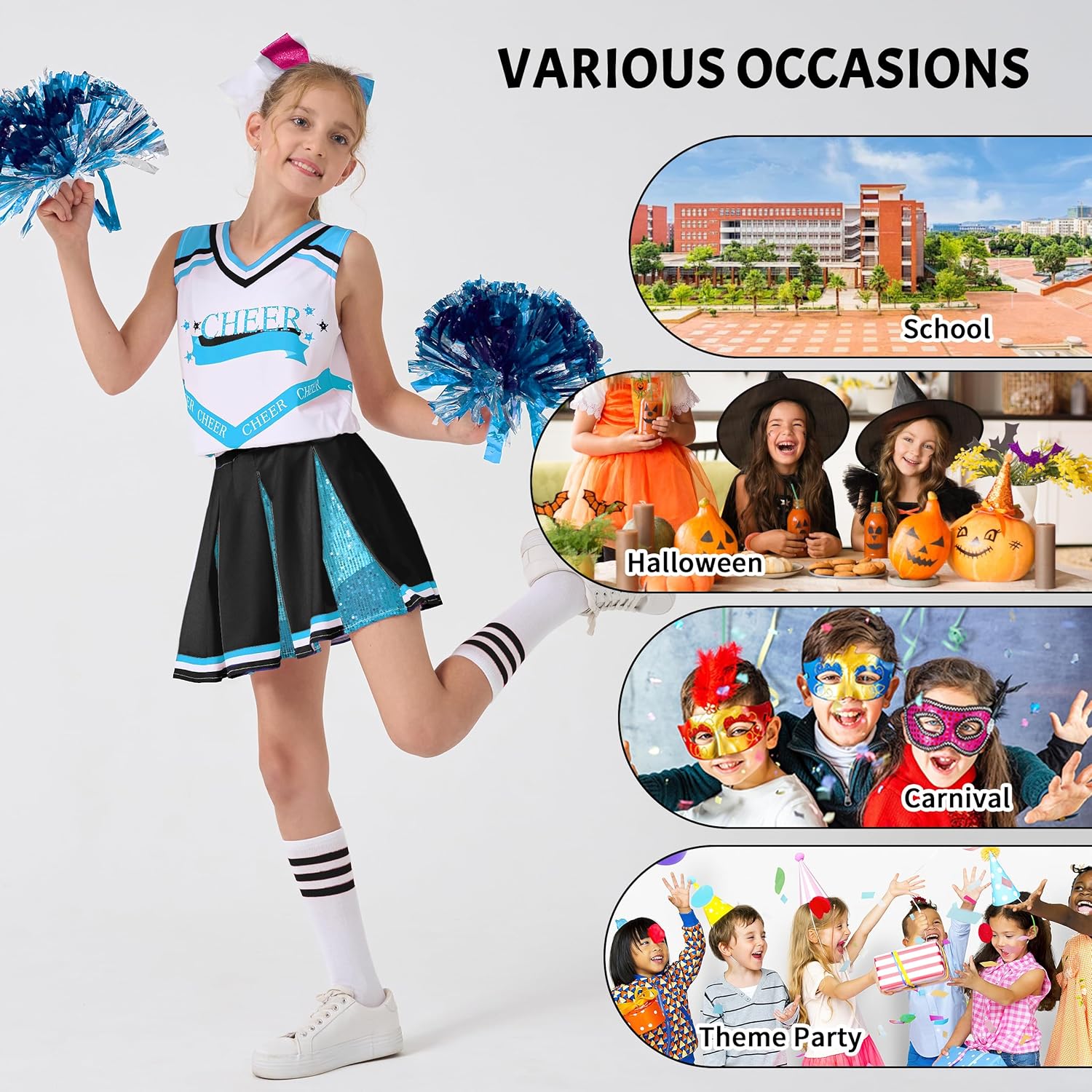 Turbo-Charged Cheeks StUNNINGglitter Uniform for Girls Halloween Christmas More