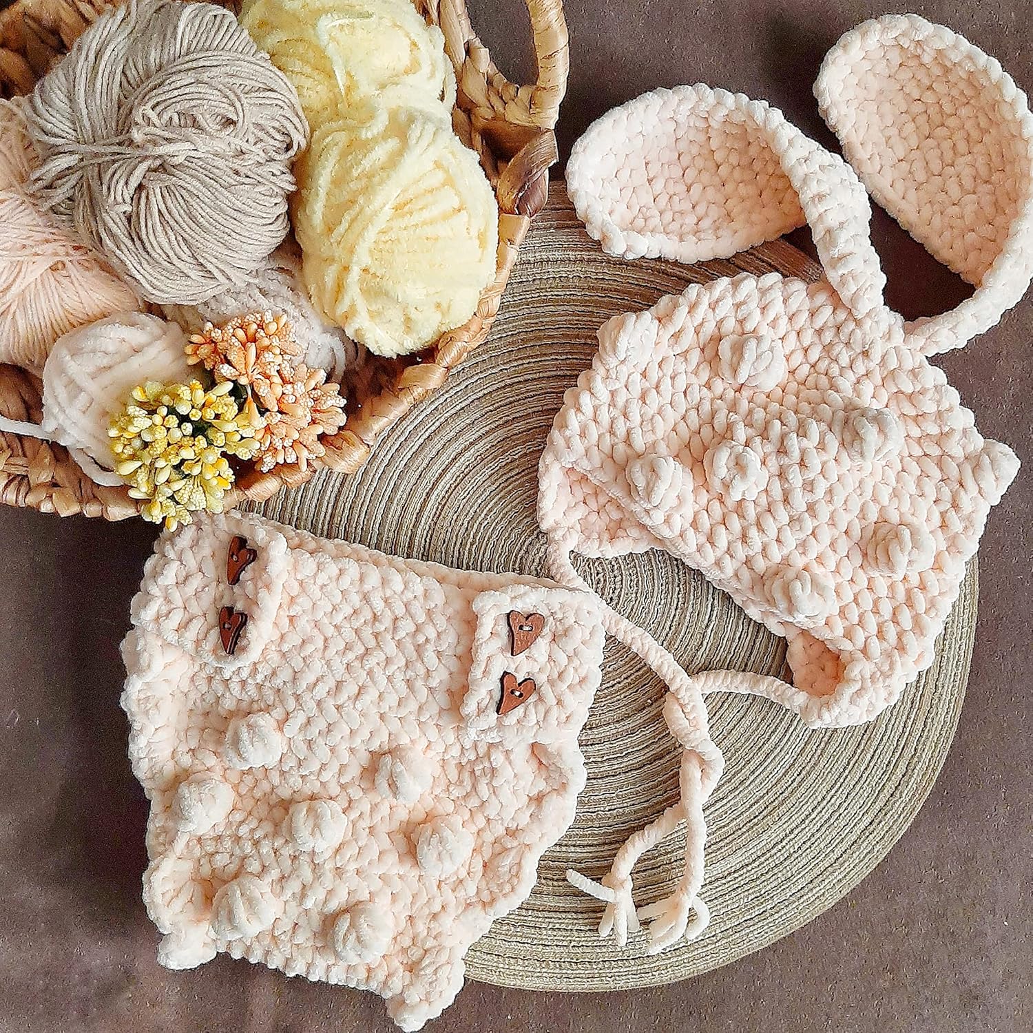 Handmade Boys Crochet Costume for Photography